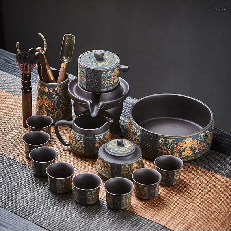 Teaware set keramiska komplett te -set kinesiska japanska lyx eftermiddag Geschirr -tillbehör WSW40XP