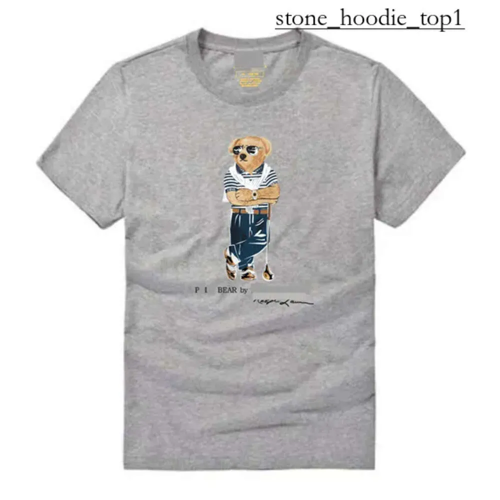 Maglietta da design stampata grafica da orso maglietta da uomo maglietta alla moda di lusso a maniche corte a maniche corta maglietta da donna in cotone di alta qualità camicia per orso casual maglietta 6584