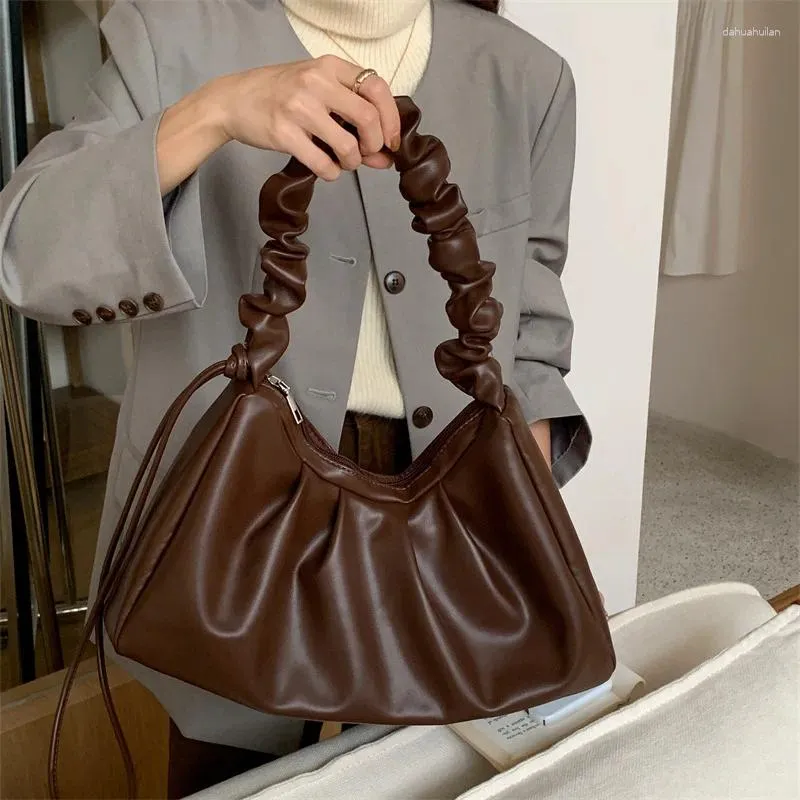 Hobo Trendy Design Handtaschen und Geldbörsen Tasche Frauen Schulter -Cross -Body -Taschen weiche vegane Leder Ladies Messenger Clutches Tasche
