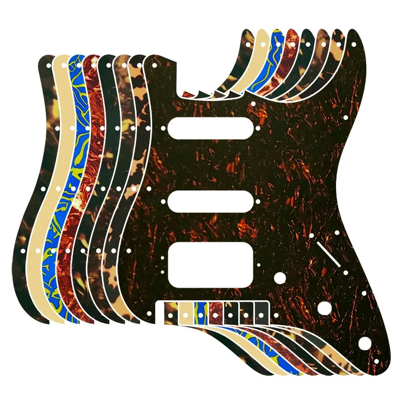 Cables FeiMan Quality Guitar Pickguard For US 11 Screw Holes Strat With Floyd Rose Tremolo Bridge Humbucker Single HSS Scratch Plate