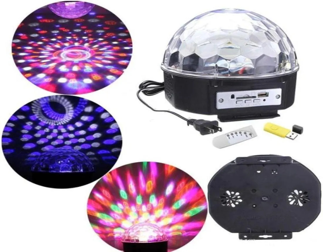 Ganz die Magie der Musik LED LED BEGE 6 W RGB X 3 STADTEN Disco Party DJ Lighting Remote Flash Mini Stage Light 72793324192904