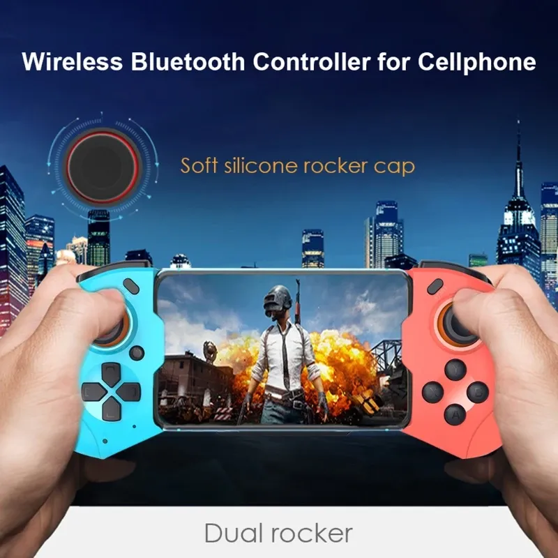 GamePads Mocute GamePad 060 PUBG -controller voor iPhone IOS13.4 voor telefoon Android Bluetooth Wireless Telescopic Joysticks