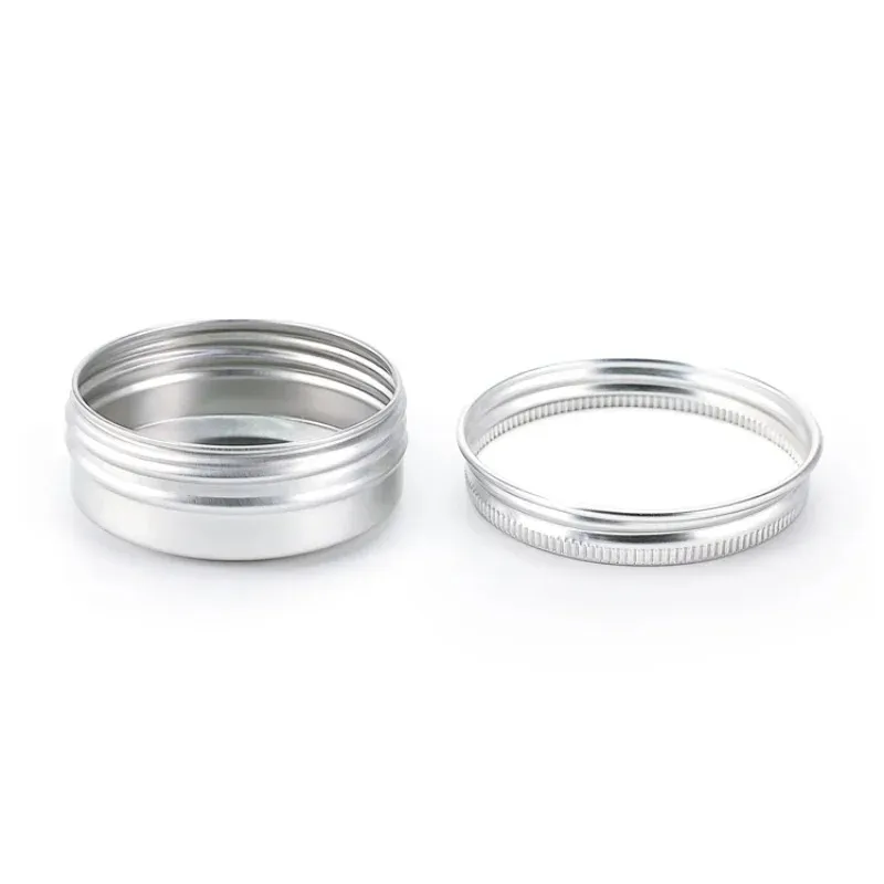 10g Aluminum Tin Jar for Cream Balm Nail Candle Cosmetic Container Refillable Bottles Tea Cans Metal Box Candle Jars