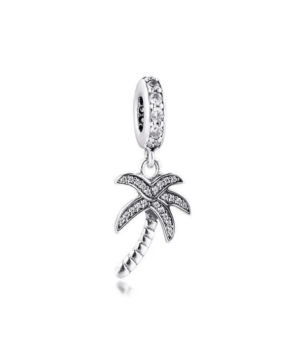 New 100% 925 Sterling Silver Original Bads Palm Tree Charm Jóias Diy para Mulheres se encaixam P Charmos europeus Bracelet5413881