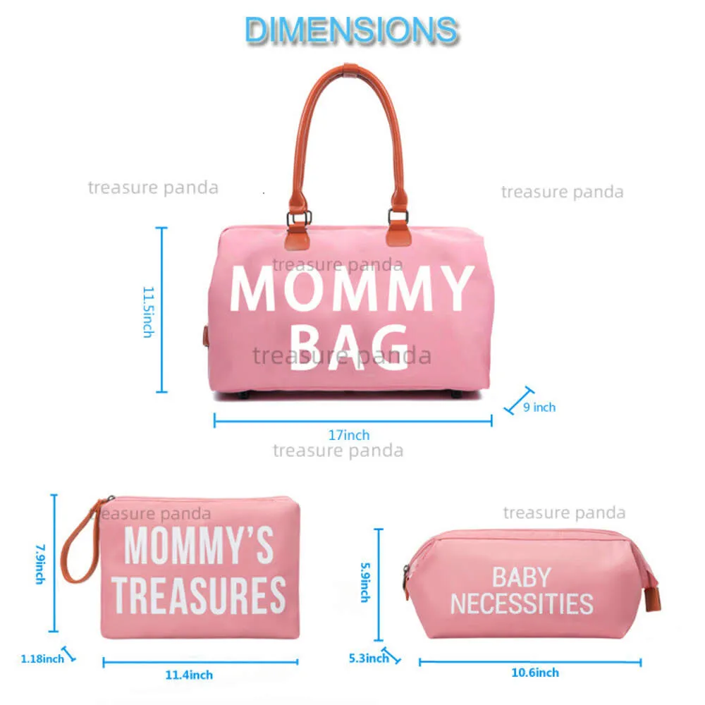 Hot Five Piece Multi Functional Mother and Child Fashionable Travel Portable Large Capacity Mors väska Popularitet Fashion Ladies Anpassningsbar mamma Bag