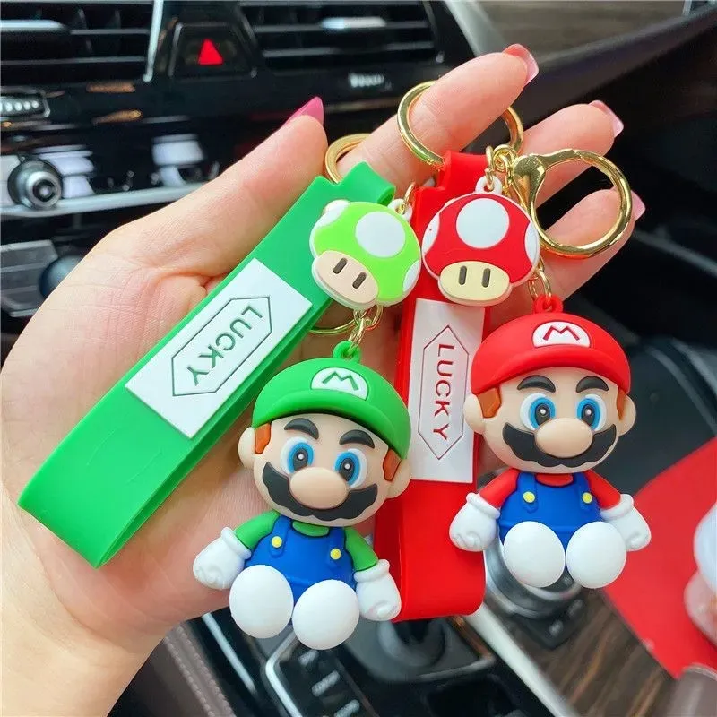 Super Mar keychain cartoon Super car keychain pendant cute bag pendant jewelry small giftsHighvalue pendants pendants accessories ins gifts personality
