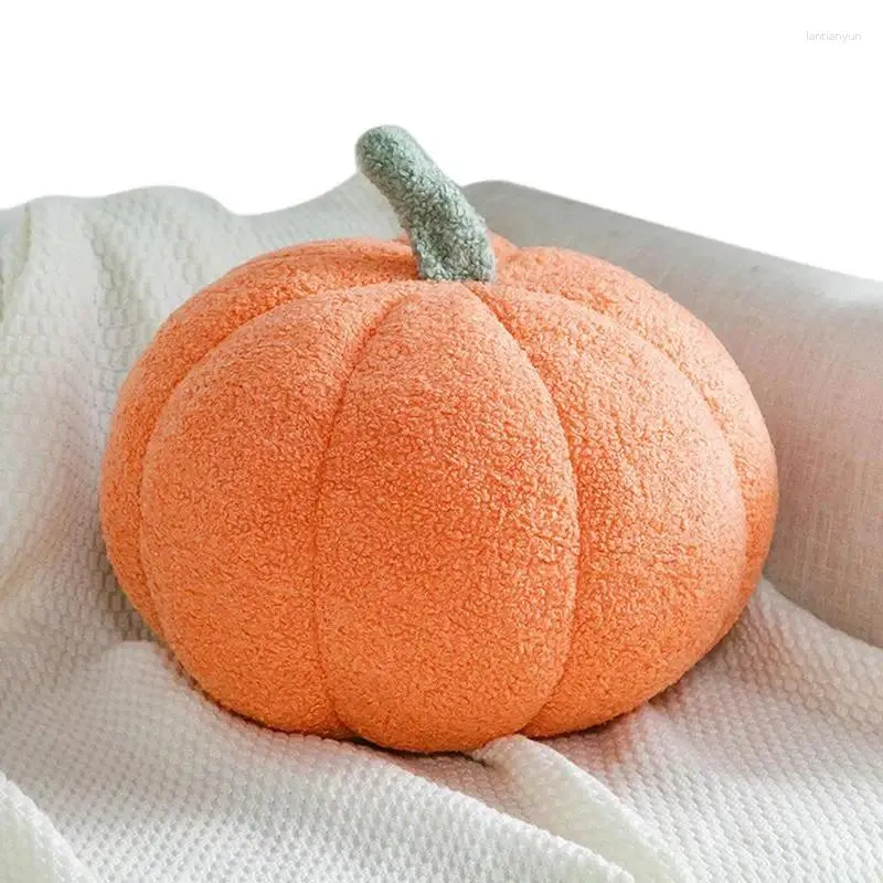 Decorative Flowers 20cm Pumpkin Plush Pillow Simulation Vegetable Stuffed Throw Cushion Home Sofa Bedroom Halloween Decor For Friends