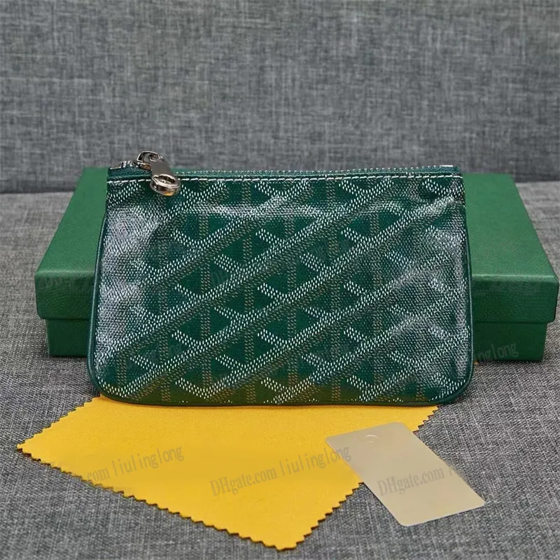 Designer Wallet Women Coin Purse Designer Purse Echt lederen groen oranje heren sleutel zakje mode kaarthouder munt portemonnee mannen luxe kaarthouder muntzak