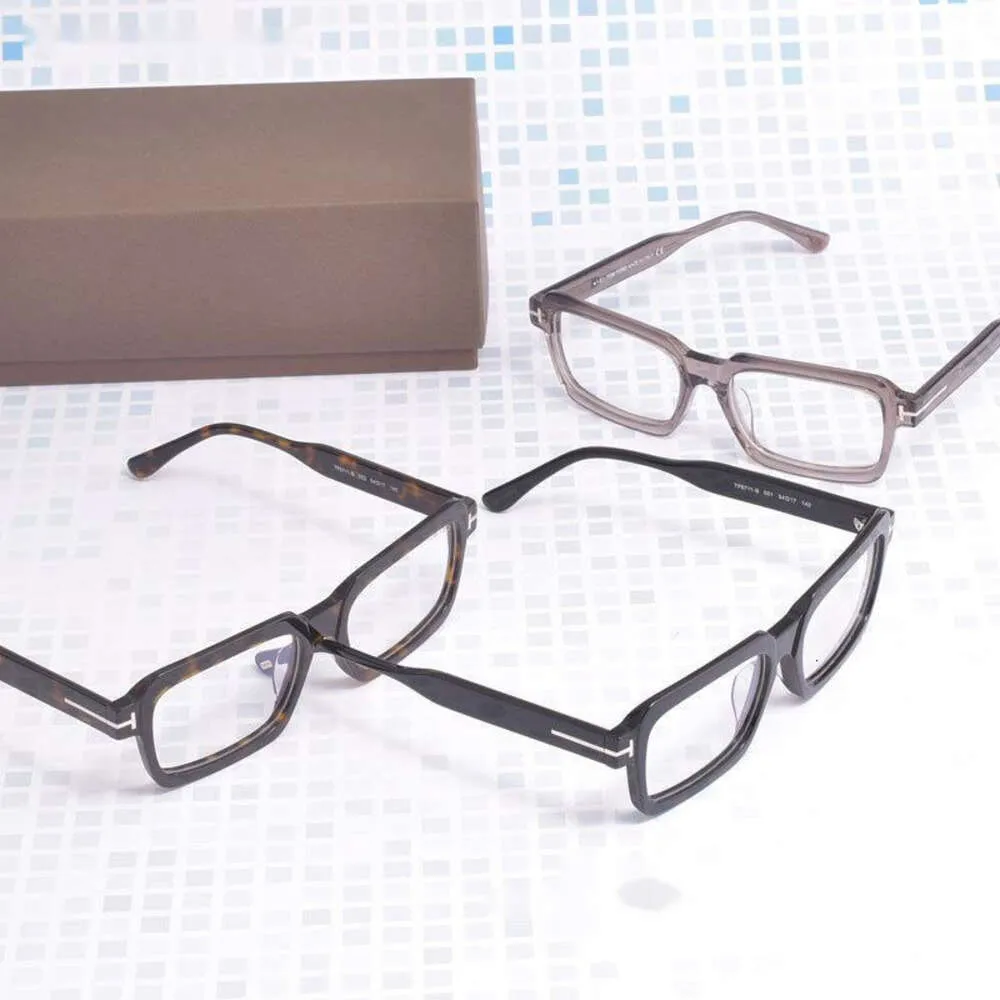 Modedesign utomhus toppmärke solglasögon tom fyrkantig ram mode uv skydd kortsiktigt ögon utbytbara lins med låda tf