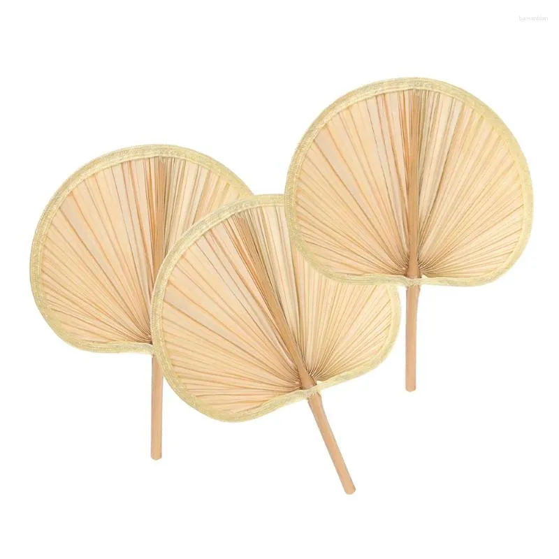 Decoratieve beeldjes Cattail Fan Wall Fans Decor Bananenbladeren Weven boerderij Chinese handhandgemaakte koeling voor bruiloftdecors