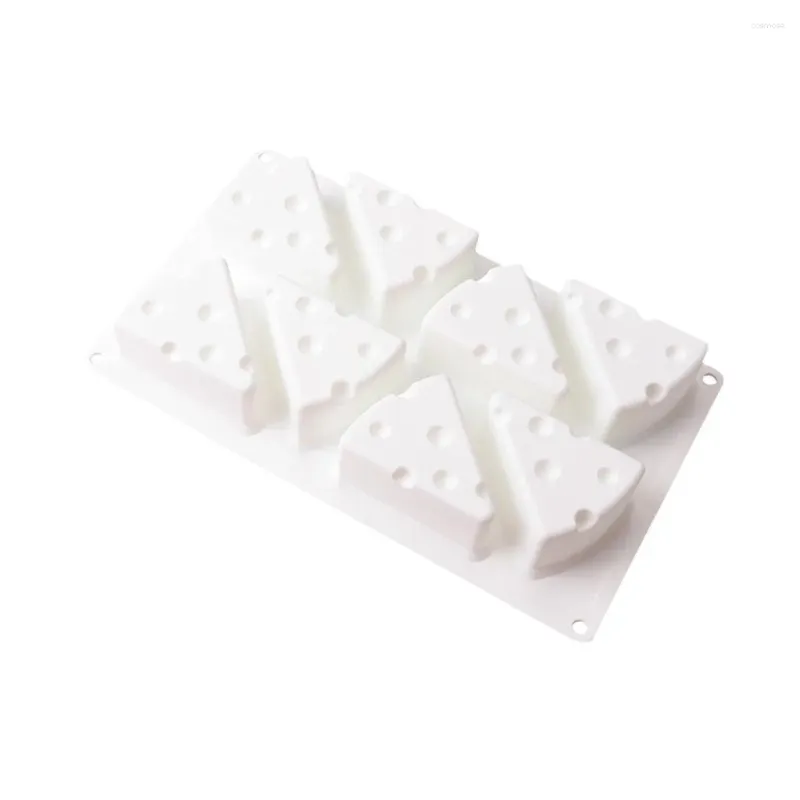 Moule de gâteau en forme de fromage en forme de fromage jetable pour la cuisson du dessert art art silicone 3d moulette de cuisine