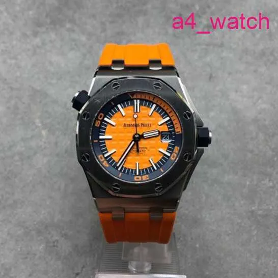 AP Machinery Watch Watch Royal Oak Series Series Blue Plate Резиновая полоса Автоматическая механическая мужская точная стальная диаметр 42 мм роскошные часы