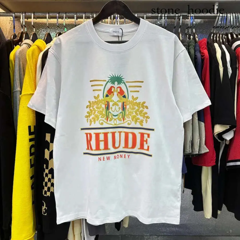 RHUDE NOUVEAU 2024 Designer Mens T-shirt Fashion Fashion Graphic Imprimé pour hommes Imprimé Clothing Rhude Shirt Loose Short Lettre Graffiti Rhude Shirt T-shirt de haute qualité 7939