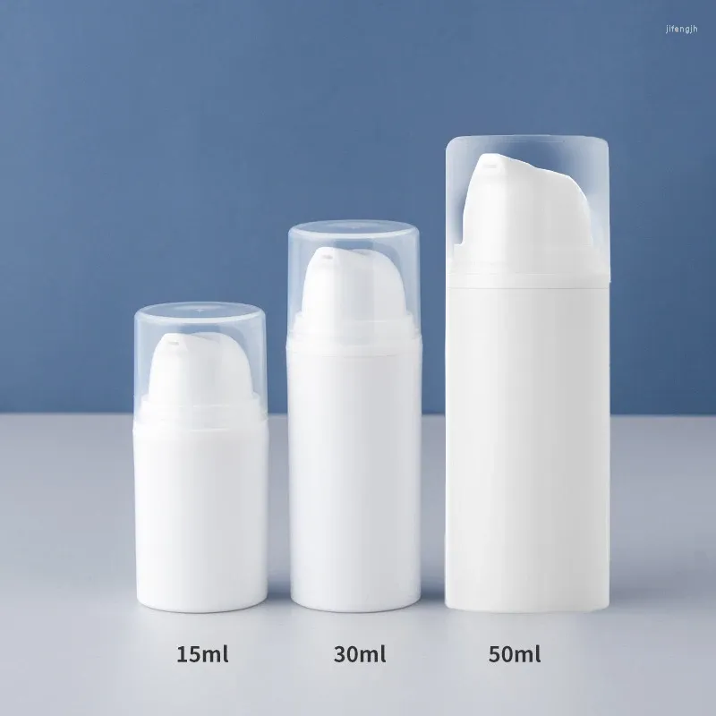 Storage Bottles 15/30/50ml Empty Airless Pump Mini Lotion Vacuum Cosmetic Containers Make Up Travel Emulsion Bottle