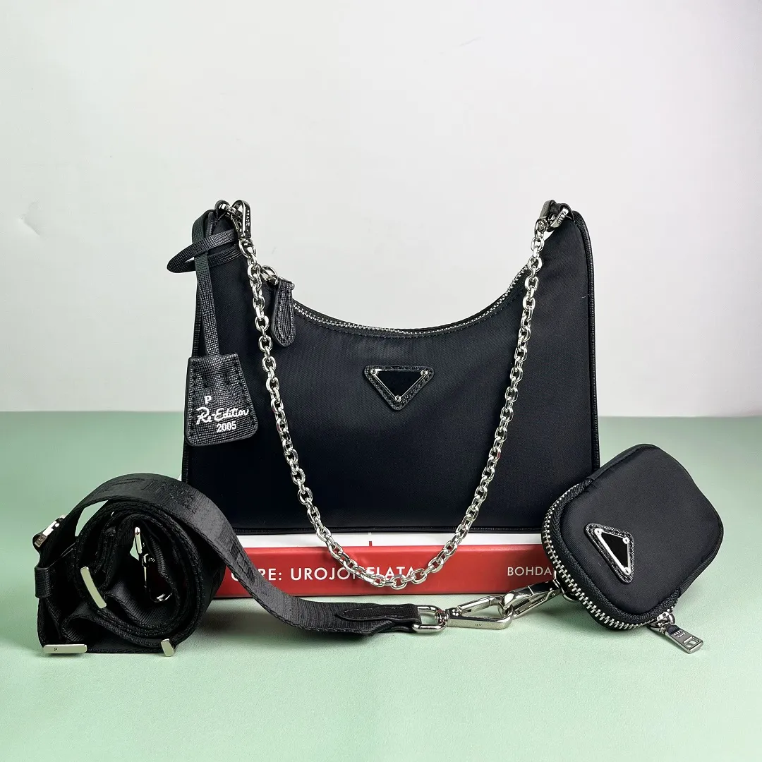 Luxury Shoulder Bag 2005 Hobo 3 Pieces Bags Designer Bag Crossbody Purses Sale Fashion Handbag Women's Lady High Quality Chain Canvas Fashion Wallet Bag