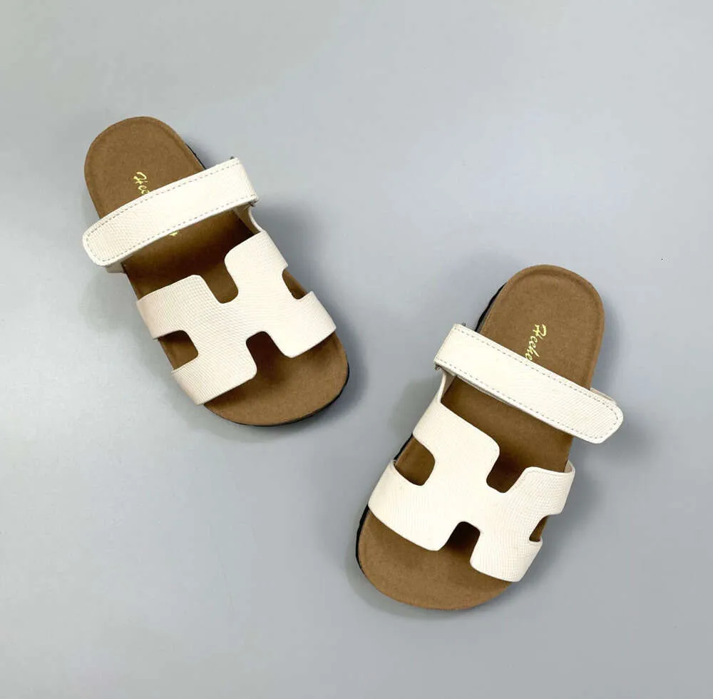 Sommarbarn Cork Slippers Fashion Boys Girls Non-Slip Soft Bottom Sandals Ins Kids Outdoor Beach S99