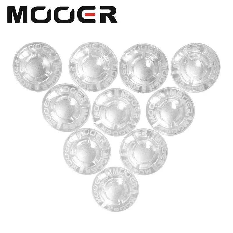 Cables 10pcs Mooer Shrooms Footswitch Toppers Candy Plastic Bumpers Electric Guitar Effects Pedal Protector