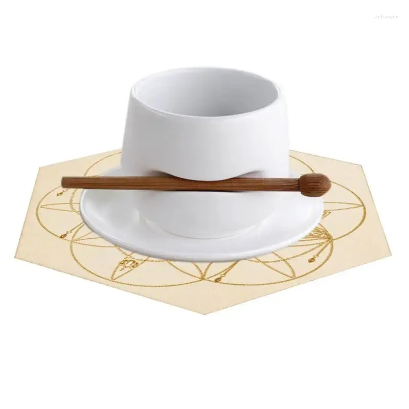 Vassoi di tè sottobicchieri in legno per bevanda in legno tazza di tazza naturale per protezione da tavolo