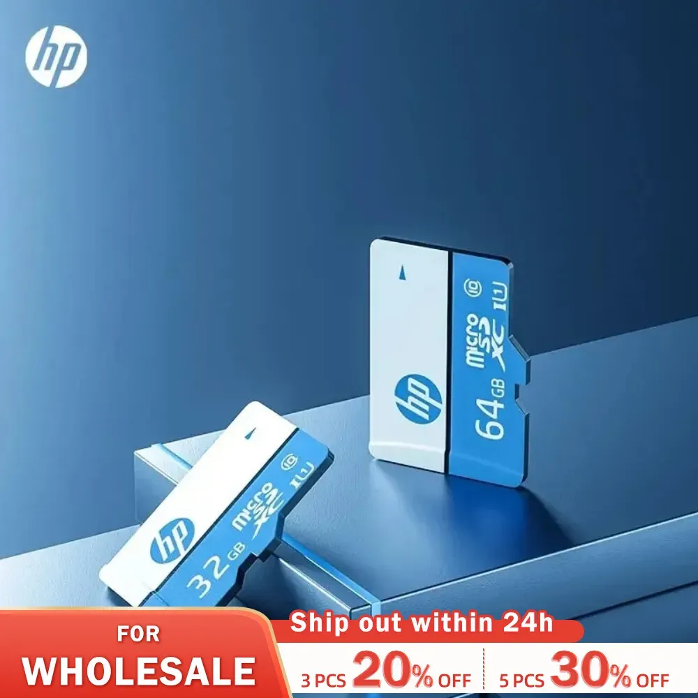 Kartlar HP Mikro Kart Sürüş Kaydedici 32GB 64GB 128GB MICRO SD Cep Telefonu PC Kulaklık Hoparlörü HD Kamera Oyunu Anahtarı