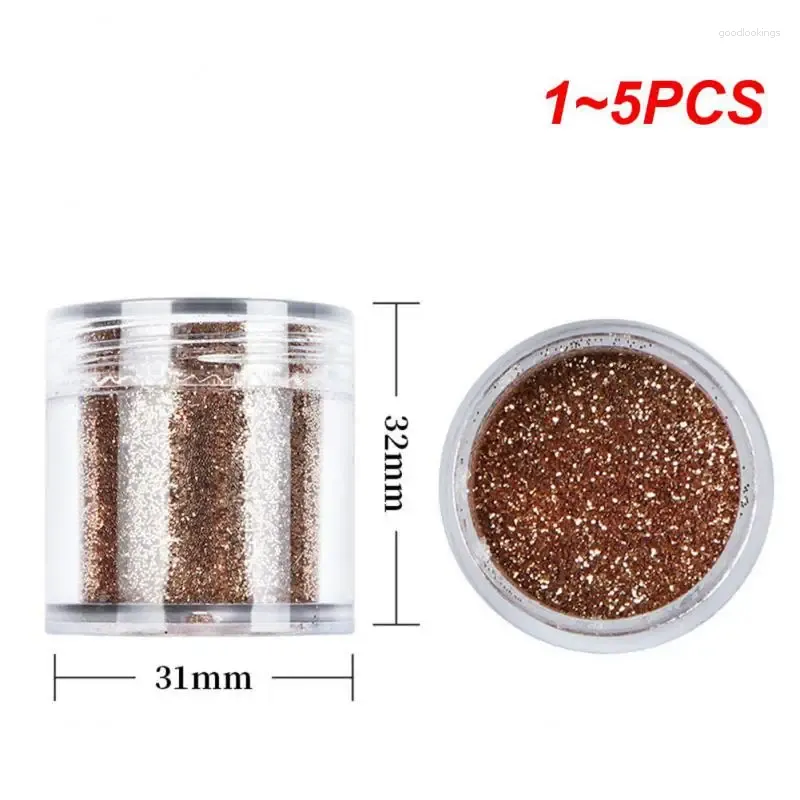 Paznokcie Glitter 1-5pcs Blosły proszek do dekoracji sztuki Gradient B lśniąca masa Chrome Pigment Dust