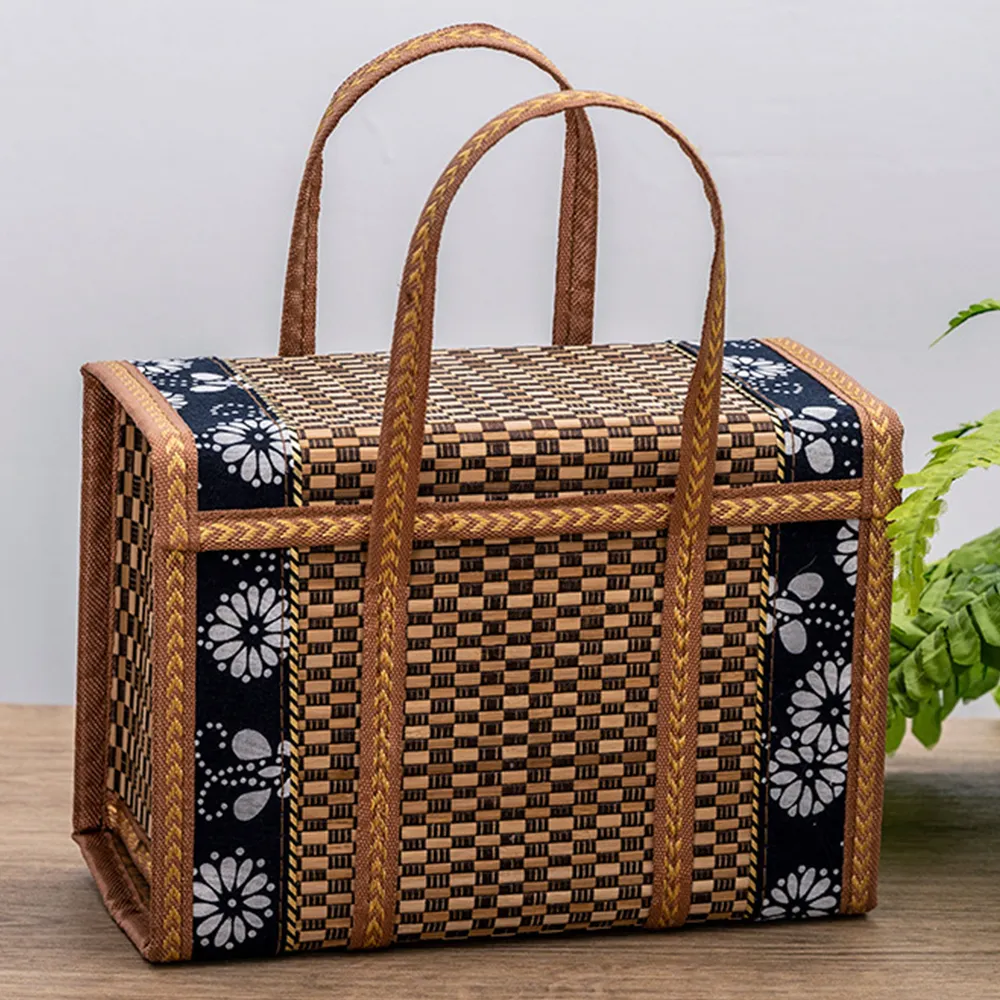 Пикник Woven Baske Woven Wicker Sterce Darecd