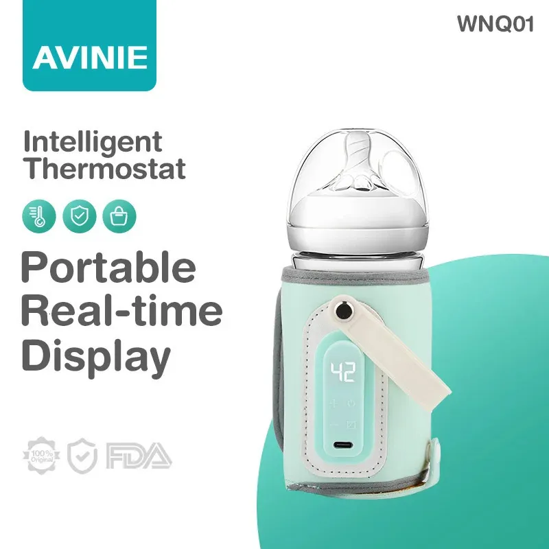 AVINIE Portable Baby Bottle Warmer Feeding Bottle Heat Keeper Travel Warmer Cover USB Heater Outdoor Bottle Warmer BPA Free 240409