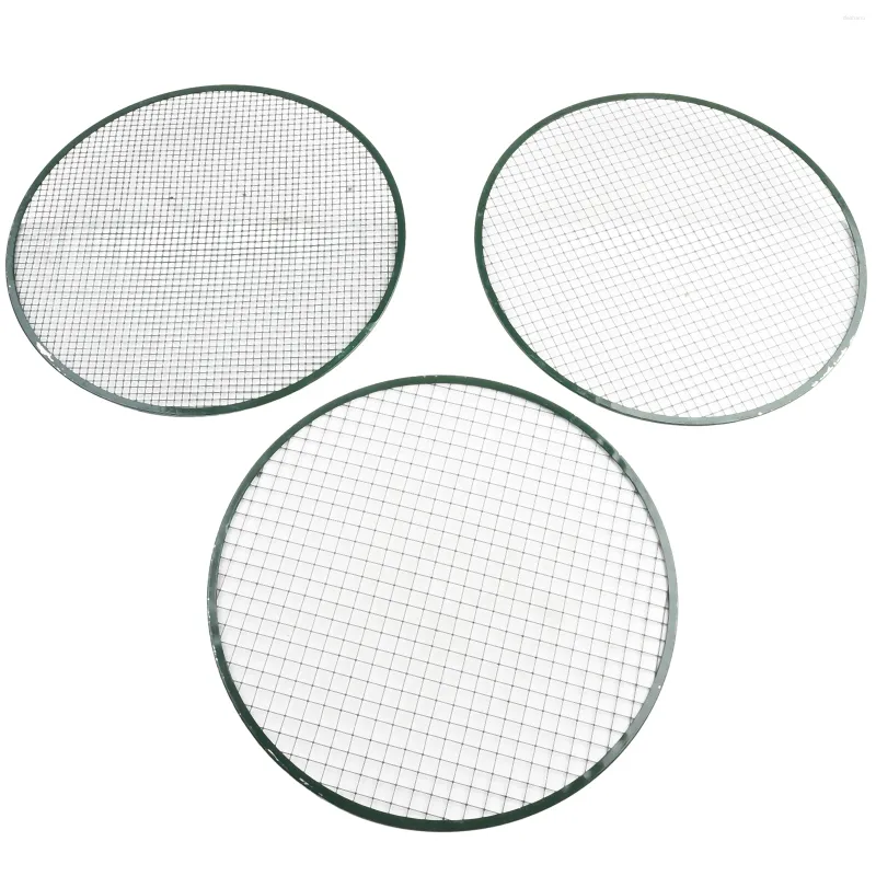 Garden Decorations Sieve Sturdy With Replaceable Mesh 3 Sizes For Coarse Fine And Super Sieving 37cm Diameter