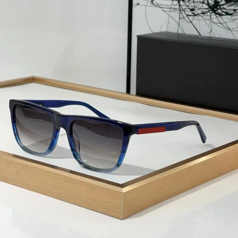 نظارة شمسية 2024 عالي الجودة كلاسيك مربع مربع الحفلات الفاخرة للرجال والسيدات العلامة التجارية المصمم Oculos Gafas de