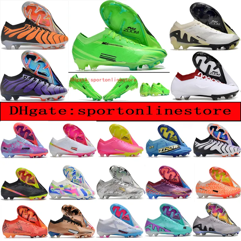 보내기 가방 남성 여성 축구 부츠 호날두 CR7 증기 XV 엘리트 XXV FG CLEATS NEYMAR ACC MBAPPES SUPERFLY 15 어린이 소년 축구 신발 야외 트레이너 Botas de Futbol