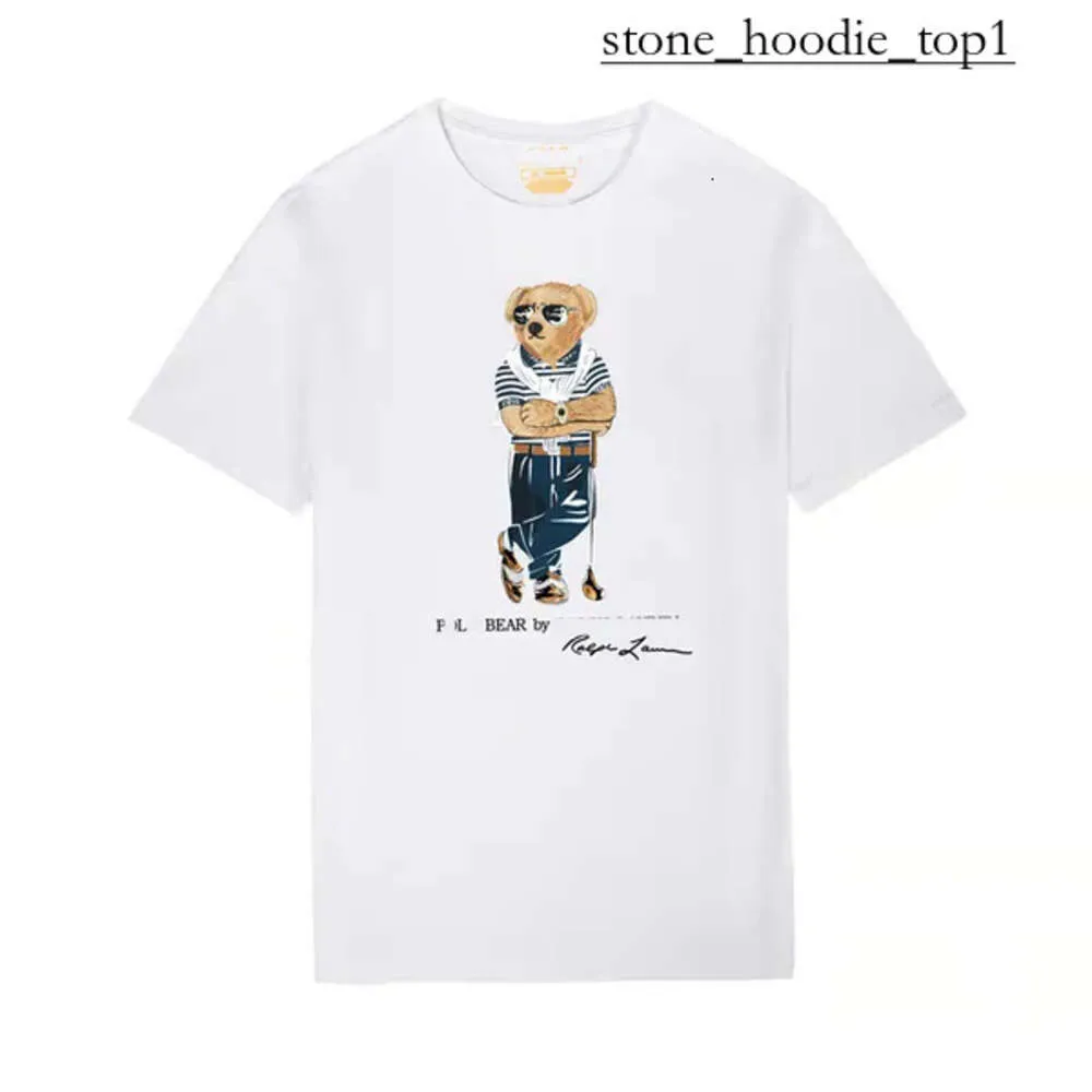Bear Graphic Printed Designer T -Shirt Herren T -Shirt Luxus Trendy Marke Kurzarm Bär Hemd Hochwertige Baumwolle Womens T -Shirt Casual Bear Shirt Polo T Shirt 1032
