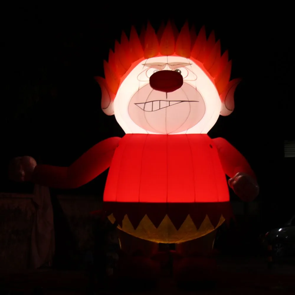 8mh (26 piedi) con gigantesco gigantesco decorazione natalizio gonfiabile di calore con luci a led personaggio di cartoni animati all'aperto in vendita