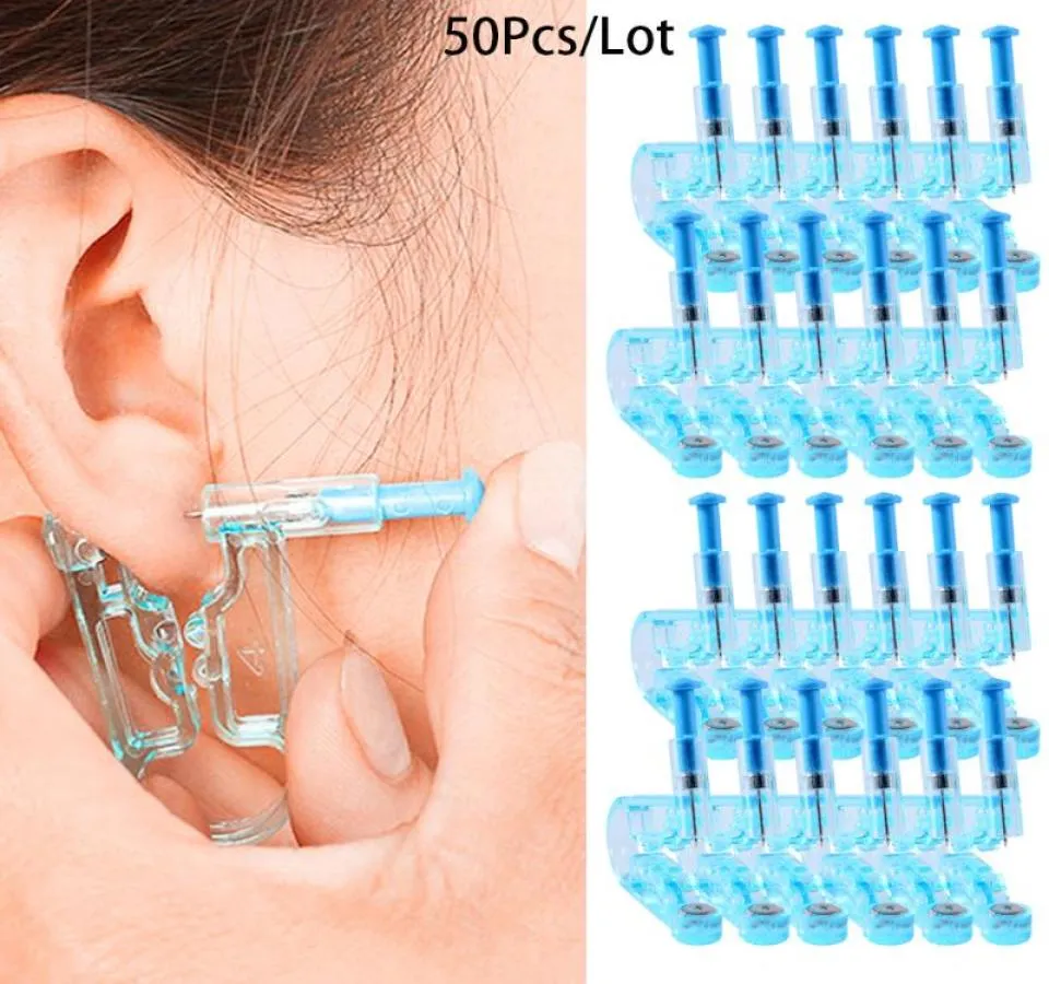 50pcslot outil de ponction stérile saine perçage de perçage stérile stérile sans inflammation pour pistolet de boucles d'oreilles Stud7995641