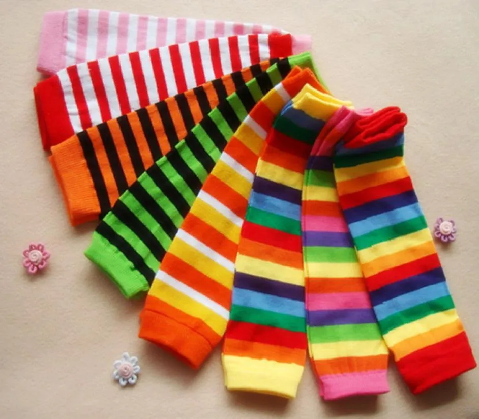 Baby Strümpfe Bein wärmere Kinder Kind Holloween Weihnachtsherd Fußball rosa Regenbogenstreifen Socken Neugeborene Leggings Beinwärmer9734703