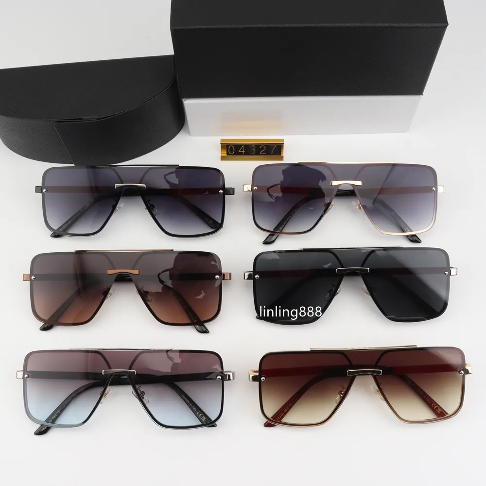Occhiali da sole designer maschile 2024 Design del marchio di occhiali alla moda in metallo di lusso