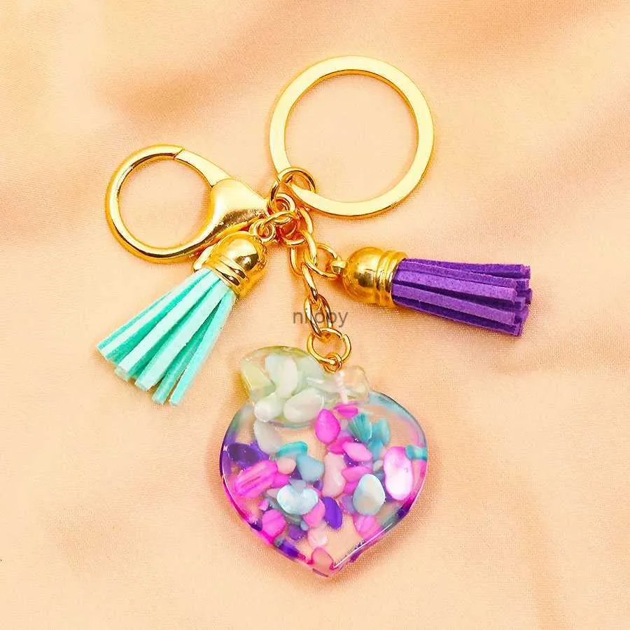 Keychains lanyards Nieuwe Peach Keychain Fashion Epoxy Fruit Charm Keychain Accessoires Dames Hanger Tassel Friends Geschenkzakken Mobiele telefoon Keychain