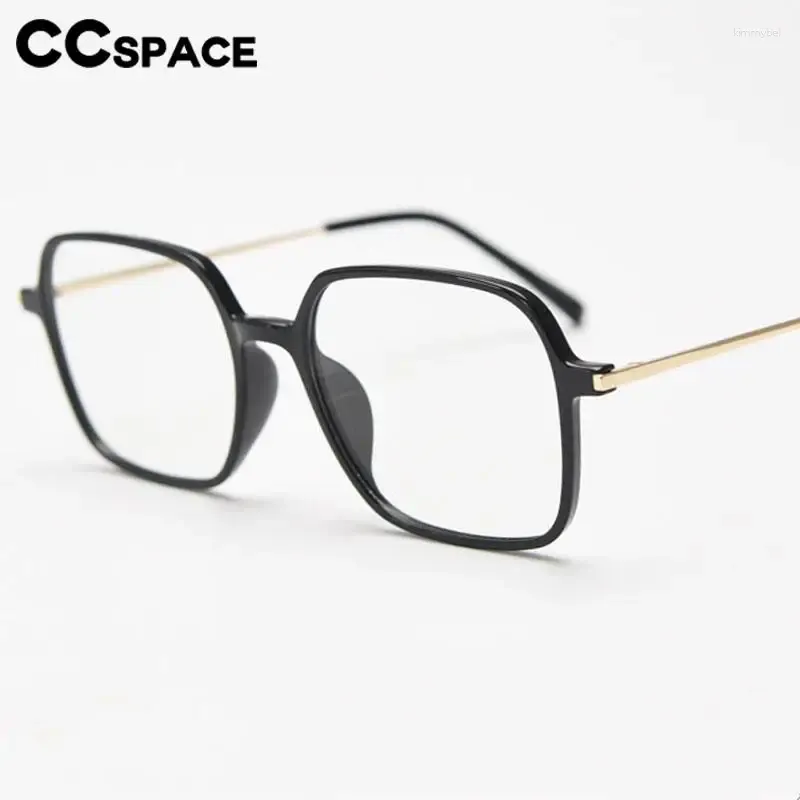サングラスフレーム57318大サイズの正方形の光学眼鏡超軽量TR90処方メガネ女性透明な眼鏡