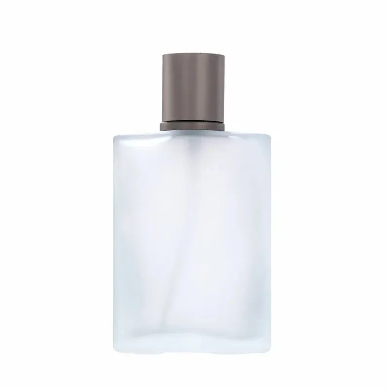 30ml 50ml Clear Glass Spray Bottle Frosted Square Glass Perfume Bottle Cosmetic Packaging Bottle Vials