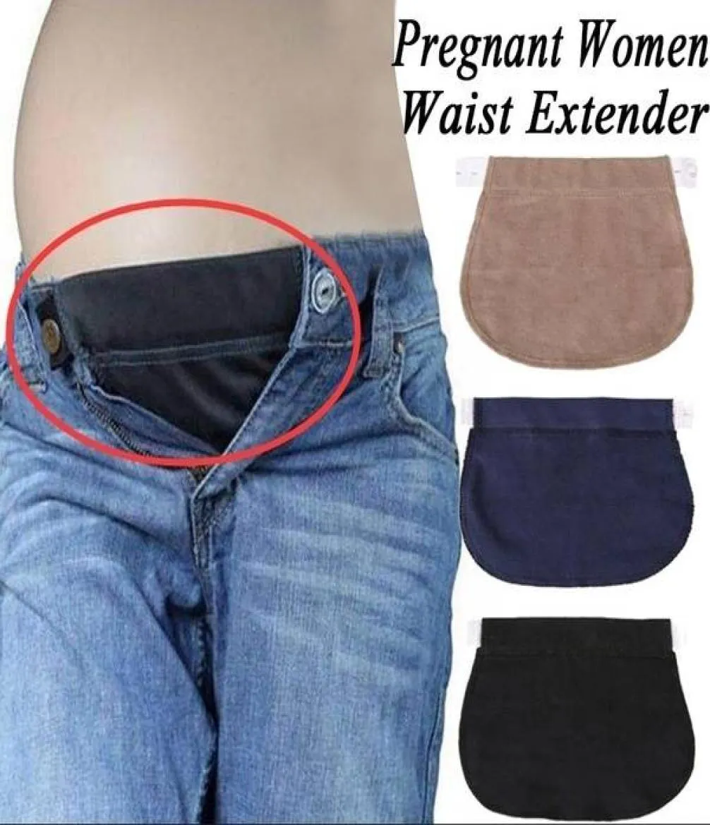 Pantalon de maternité enceinte ceinture elsatic taise étendant bouton de vêtements confortables