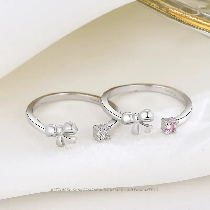 Кластерные кольца 925 стерлинговой серебряной бабочки с открытым кольцом для женщин в стиле минималистские украшения с личностью и уникальным обаянием
