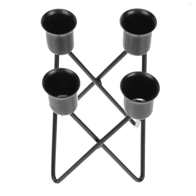 Candlers Home Decor Candlestick Creative Bandleholder Bureau Ornement Multi-tasse décore Iron Craft Stand Exquis Desktop