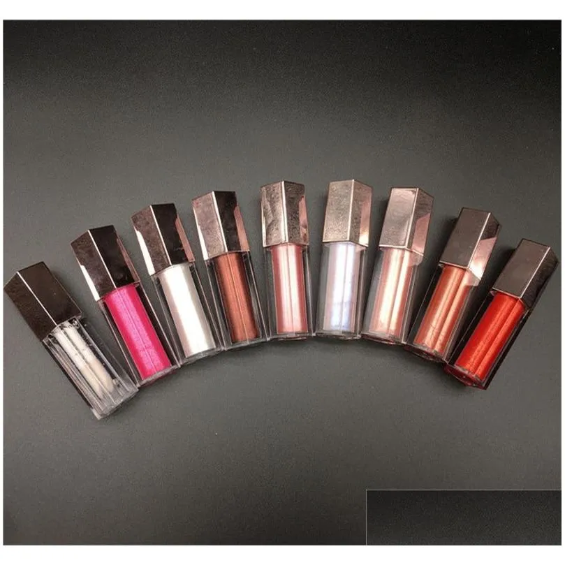 F Rihan mirror Lip Gloss glaze European diamond milk /pretty please ROSE nude Glow Pearl highgloss lipgloss glass 9ml