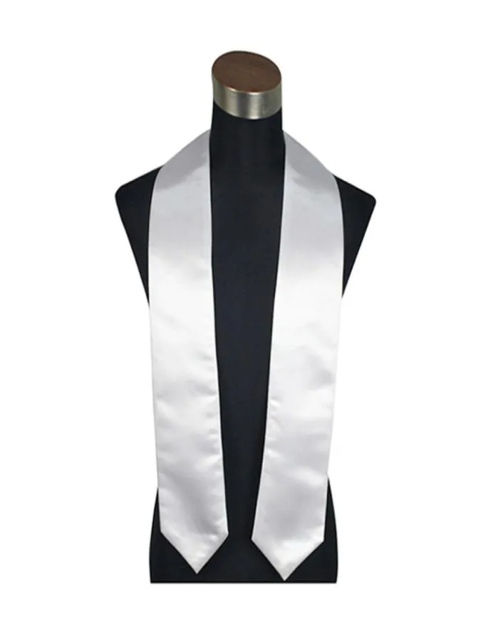 100pcslot 72 pouces diplômés étudiant senior vneck logo imprimer home textile sublimation vierge graduation stoles pour les étudiants8365783