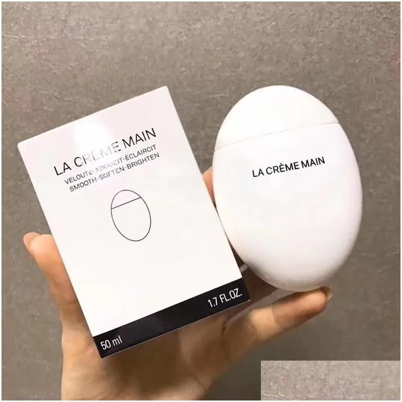 Other Health & Beauty Items Hand Cream Lotion La Creme Main Veloute Adoucit Eclaircit Smooth Soften Brighten Creams Skin Care 50Ml 1.7 Dhc48