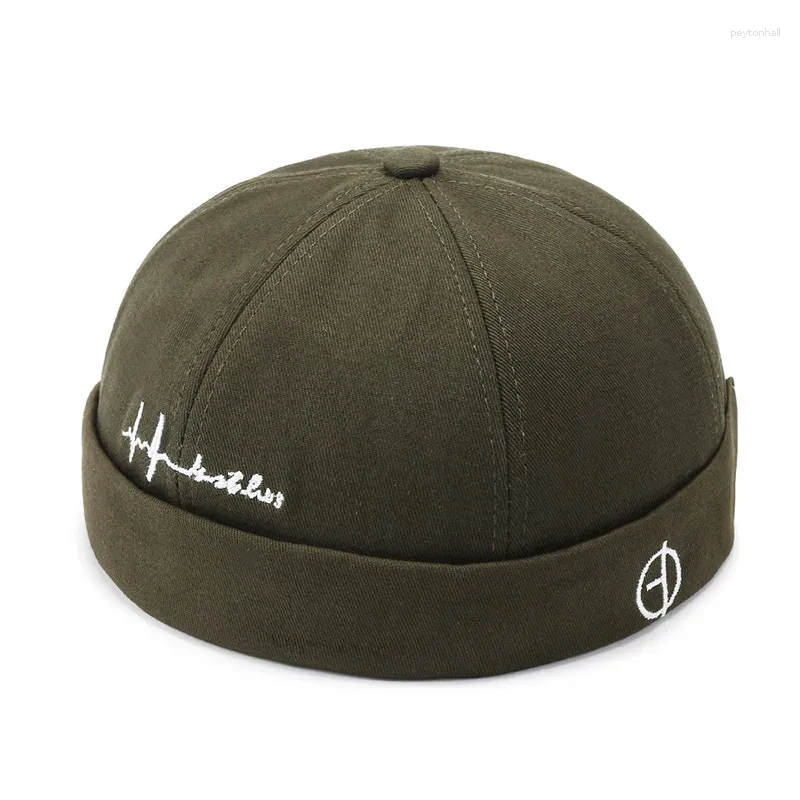 Berets vintage litery haftowane męskie bzdurowy kapelusz wiosna mężczyźni kobiety dziewczęta Hip Hop doker