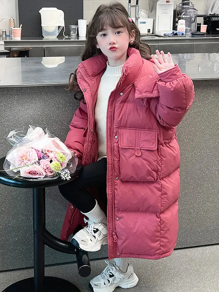 Extra Long Warm Girls' Hooded Winter Coat: Childrens Hooded Jackets, Long  Parka Jacket Shop Now!