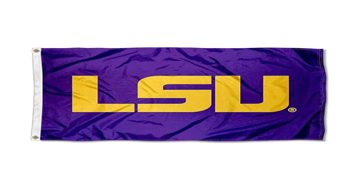 IANA STATE LSU TIGERS PURPLE FLAG送料無料