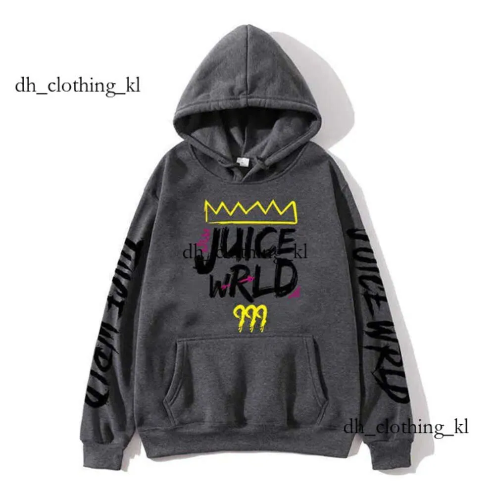 Sweats à capuche de créateur de jus masculin Jlack and White J Uicewrld Hoodie Dire sweat Juicewrld Trap Rap Rainbow Fault Harajuku 169