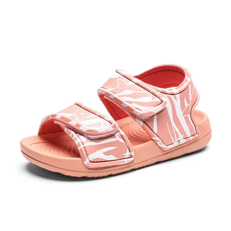 Merk zomer kinderen strandmeisjes sandalen kinderen schoenen lichtgewicht anti-skid zachte zolen jongens buiten sportschoenen sandalen voor baby 240412