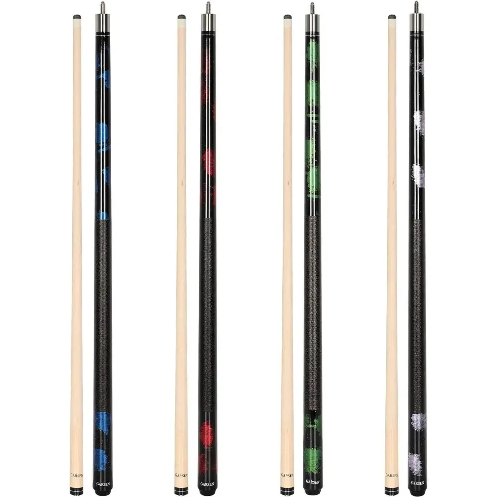 4 Stücke Pool Stick Stick 58 Zoll Pool Cue Billard House Bar Pool Cue 240409