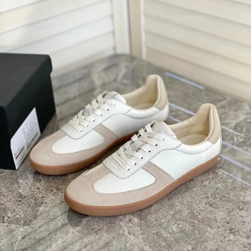 Scarpe casual appassionato di moda appassionata comoda sneaker vintage traspirante donna allenatori di colori da colorblock donne vulcanizzate vera pelle